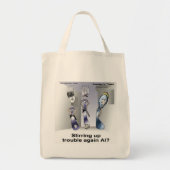 Rick London Grappige Silverware Politie Tote Bag (Voorkant)
