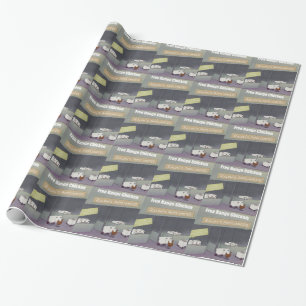 Rick London Grappige Vrije-Uitloop Kip Cadeaupapier