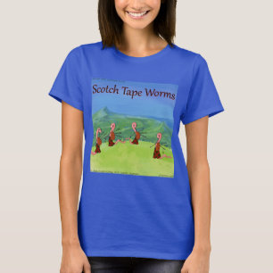 Rick London Grappige Wormen Van Schotland Strip T-shirt