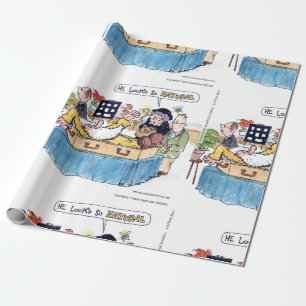 Rick London Grappige Zo Natuurlijk Oude Hippie Beg Cadeaupapier