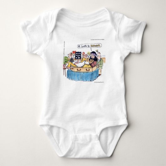 Rick London Grappige Zo Natuurlijk Oude Hippie Beg Romper (Voorkant)