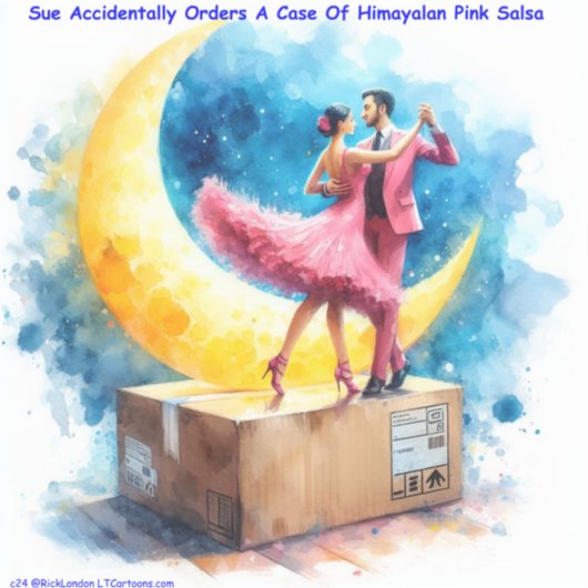 Rick London Himalaya Roze Salsa Grappig Sticker (Voorkant)