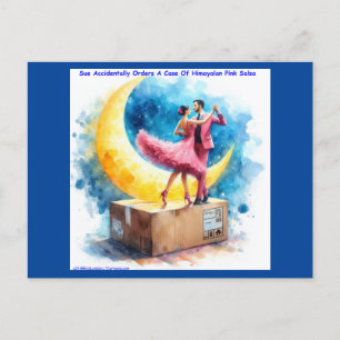 Rick London Himalayan Roze Salsa Grappig Briefkaart