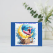 Rick London Himalayan Roze Salsa Grappig  Briefkaart (Staand voorkant)