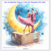 Rick London Himalayan Roze Salsa Grappig  Sticker (Vel)