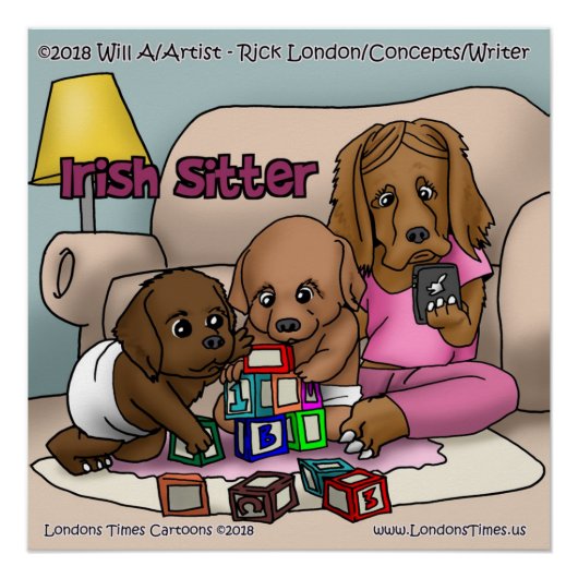 Rick London Irish Setter Comic Poster (Voorkant)