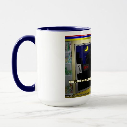 Rick London "Lion Sweeps Tonight" Funny Comic Mok (Links)