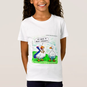 Rick London Meisjes Grappige Vampiergans Met Belle T-shirt