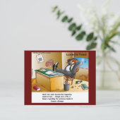 Rick London Muskrat Scheiding Attorney Comic Briefkaart (Staand voorkant)