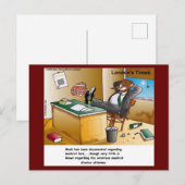 Rick London Muskrat Scheiding Attorney Comic Briefkaart (Voorkant / Achterkant)
