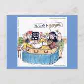 Rick London Old Hippie Funeral Funny Comic Briefkaart (Voorkant)