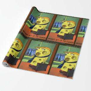 Rick London Oude Kunst Van Tie Kaas Comic Cadeaupapier