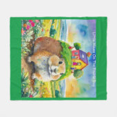 Rick London Prairie Dog Life Comic Fleece Deken (Voorkant (Horizontaal))