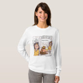 Rick London Prehistorische Coffee Funny Cartoon T-shirt (Voorkant volledig)