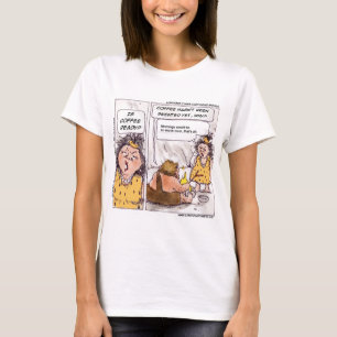 Rick London Prehistorische Koffie Grappige Cartoon T-shirt