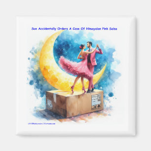 Rick London Roze Himalaya Salsa Grappig Magneet