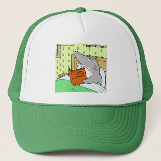 Rick London Shark Advocaat Grappig Trucker Pet (Voorkant)