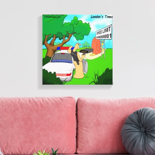 Rick London Slug Traffic Cop Canvas Print (Insitu (Woonkamer))