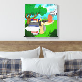 Rick London Slug Traffic Cop Canvas Print (Insitu (Slaapkamer))