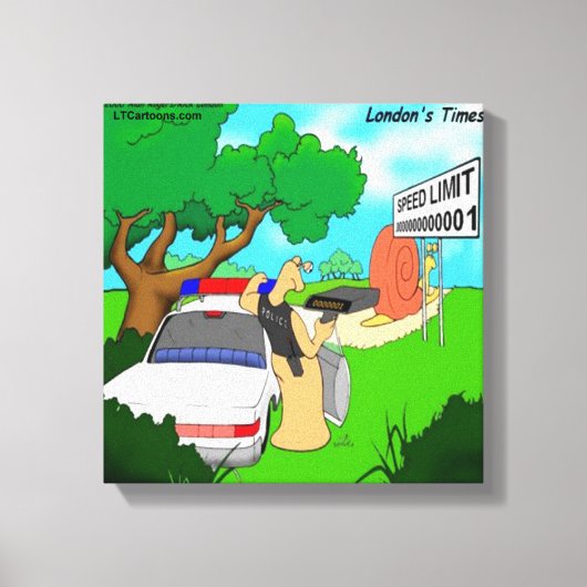 Rick London Slug Traffic Cop Canvas Print (Voorkant)