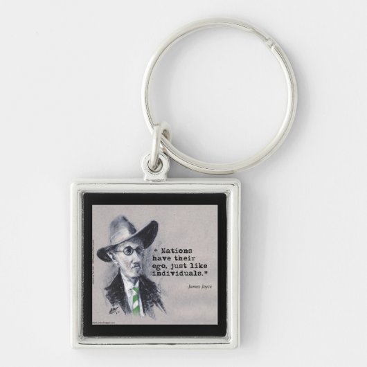 Rick London & Tom Kerr James Joyce & Ego Quote Sleutelhanger (Voorkant)