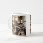 Rick London trok zich terug uit Far Side Koe houdt Koffiemok (Voorkant links)