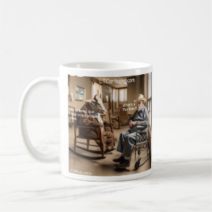 Rick London trok zich terug uit Far Side Koe houdt Koffiemok