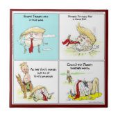 Rick London "Trumpty Dumpty" Funny Ceramic Tegel Tegeltje (Voorkant)