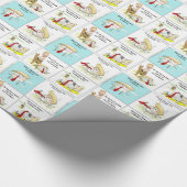 Rick London "Trumpty Dumpty" Funny Trump Gift Cadeaupapier (Hoek)