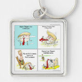 Rick London "Trumpty Dumpty" Funny Trump Gift Sleutelhanger (Voorkant)