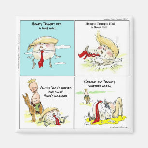 Rick London "Trumpty Dumpty" Grappig Trump Cadeau Magneet