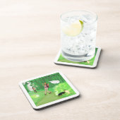 Rick London Turtle and the Wig Hair Funny Bier Onderzetter (Rechterzijde)