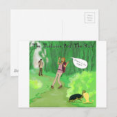 Rick London Turtle and the Wig Hair Funny Briefkaart (Voorkant / Achterkant)