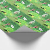 Rick London Turtle and the Wig Hair Funny Cadeaupapier (Hoek)