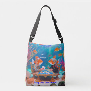 Rick London Vis Kaartspel "Go Fish" Strip Crossbody Tas