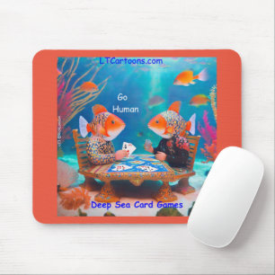 Rick London Vis Kaartspel "Go Fish" Strip Muismat
