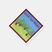 Rick London Worms uit Scotland Funny Servet (Hoek)