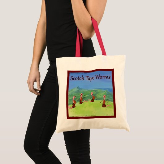Rick London Worms uit Scotland Funny Tote Bag (Voorkant (product))
