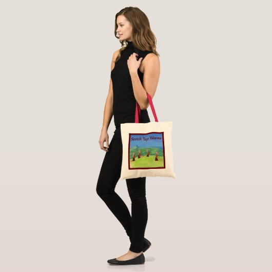 Rick London Worms uit Scotland Funny Tote Bag (Voorkant (model))