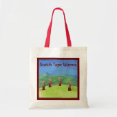 Rick London Worms uit Scotland Funny Tote Bag (Voorkant)