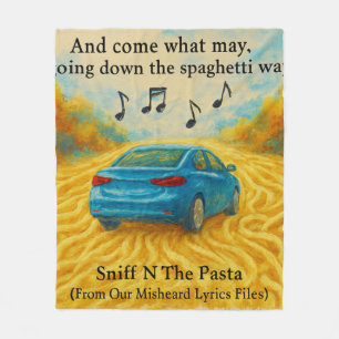 Rick Londons verkeerd verstane songteksten Spaghet Fleece Deken