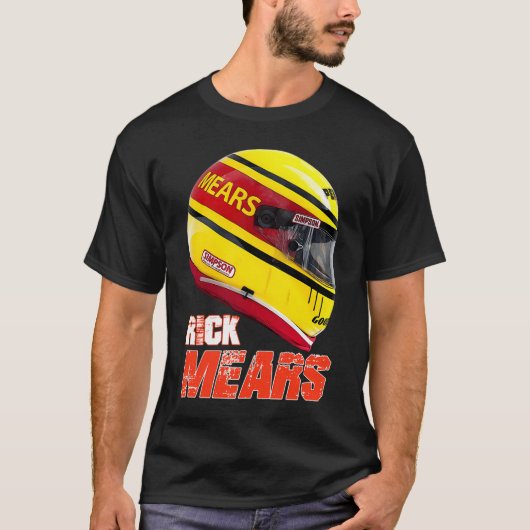 Rick Mears Indy 500 (1984) Kunstwerk T-shirt (Voorkant)