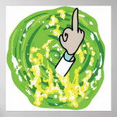 Rick Middle Finger Poster (Voorkant)