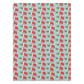 Rick & Morty Christmas Pickle Rick Pattern Tafelkleed (Voorkant)