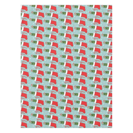 Rick & Morty Christmas Pickle Rick Pattern Tafelkleed (Voorkant)