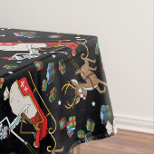 Rick & Morty Christmas Reindeer Sleigh Pattern Tafelkleed (Voorbeeld)