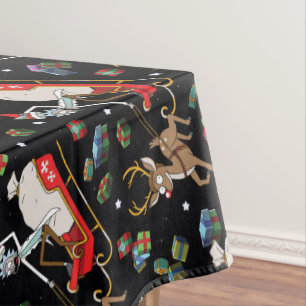 Rick & Morty Christmas Reindeer Sleigh Pattern Tafelkleed