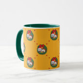 Rick & Morty | Holiday Wreath Pattern Mok (Voorkant links)