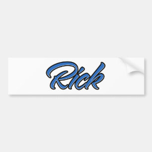 Rick Name blue Aufkleber Sticker Autoaufkleber