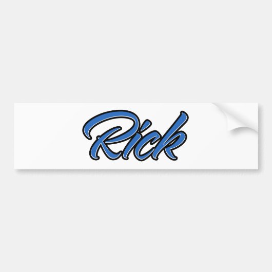 Rick Name blue Aufkleber Sticker Autoaufkleber (Voorkant)